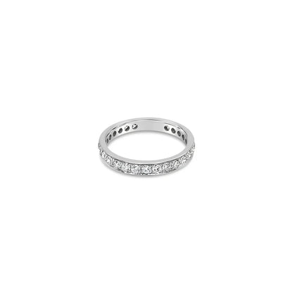 (REF 1063) 0.99ct Diamond Full Eternity Ring (18ct White Gold)