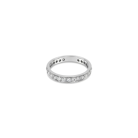 (REF 1063) 0.99ct Diamond Full Eternity Ring (18ct White Gold)