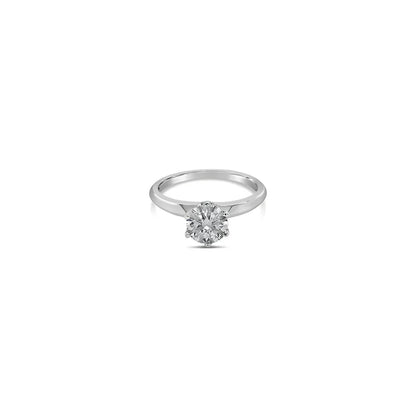 (REF 1096) 0.43ct Diamond Tiffany Co Solitaire Ring (18ct White Gold)