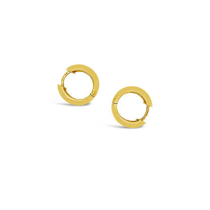 (REF 1138) 0.20ct DIAMOND HOOP EARRINGS (14CT YELLOW GOLD)