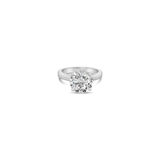 (REF 1483) 3.01cts Solitaire Diamond Ring (Platinum) IGI Certificated