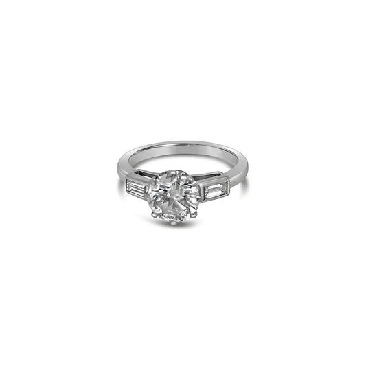 (REF 1512) 1.7ct Diamond Solitaire Ring (18ct White gold)