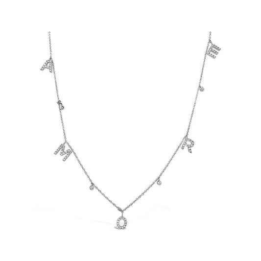 (REF 1583) 0.40ct Diamond Necklace Amore (18ct white gold)