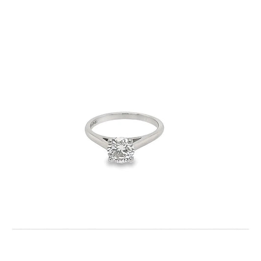 (REF 1662) 0.83cts Diamond Solitarie Ring (Platinum) GIA CERTIFICATE