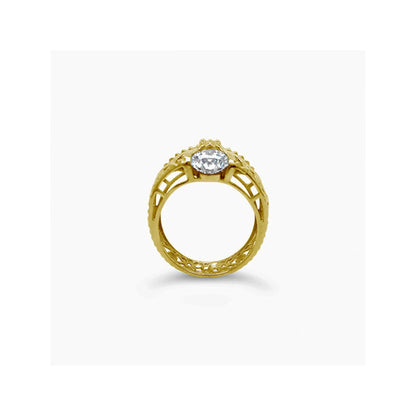 (REF 1747) 2.15cts Dubai Lab Diamond Ring (18ct yellow gold) IGI Certificate