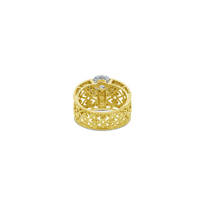 (REF 1747) 2.15cts Dubai Lab Diamond Ring (18ct yellow gold) IGI Certificate