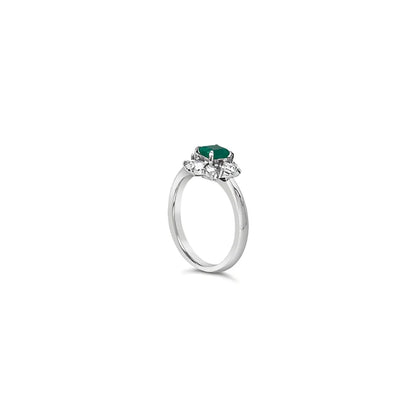 (Ref 1763) 0.36ct Emerald Cut 0.35 Diamond Ring (Platinum)