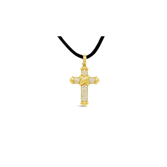 (Ref 1841) 0.67ct Pendant Diamond Cross (18ct Yellow Gold)