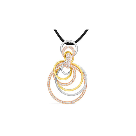 (Ref 1843) 2.09ct Pendant Comolli Diamond (18ct Rose/White/Yellow Gold)