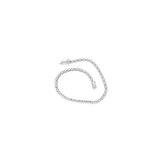 (Ref 1847) 4.07cts Diamond Tennis Bracelet (18ct White Gold)