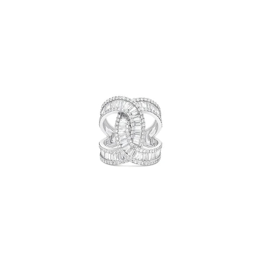 (Ref 1857) 2.59ct Baguette Diamond Ring (18ct White Gold)