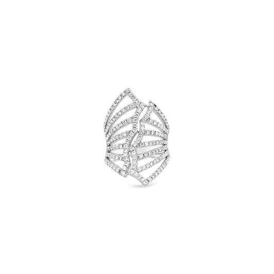 (Ref 1858) 1.61ct Pave Diamond Ring (18ct White Gold)