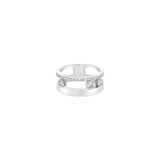(Ref 1861) 0.41ct “Move” Diamond Ring (18ct White Gold)