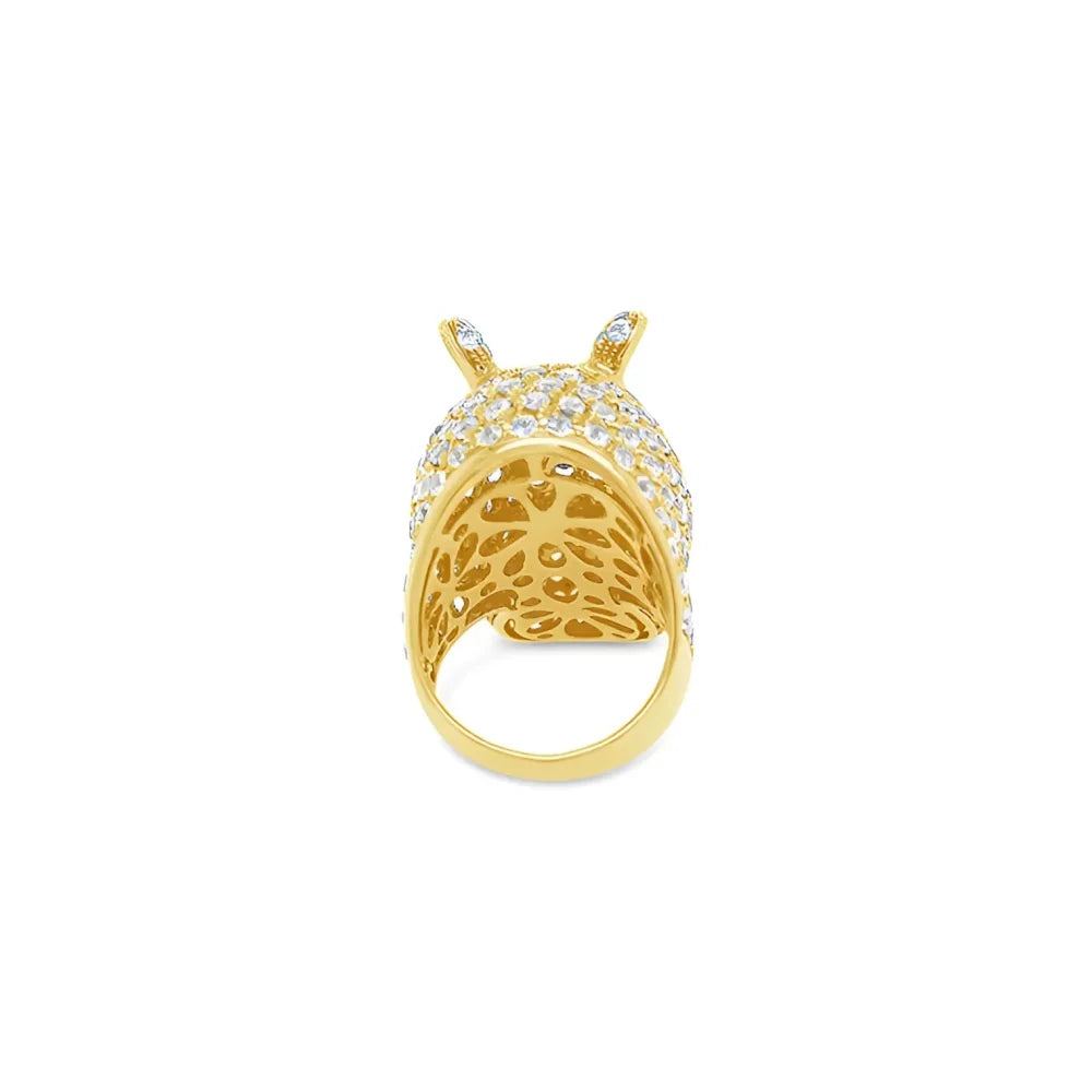 (Ref 1868) Hippo Diamond Yellow Sapphire Tanzanite Ring (18ct Yellow Gold).
