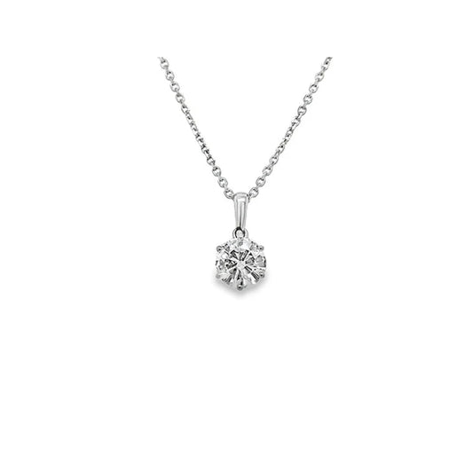 (REF 1927) 1.51ct Diamond Necklace Pendant (Platinum)