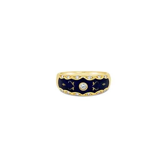 (REF 1940) Faberge Band (18ct Yellow Gold)