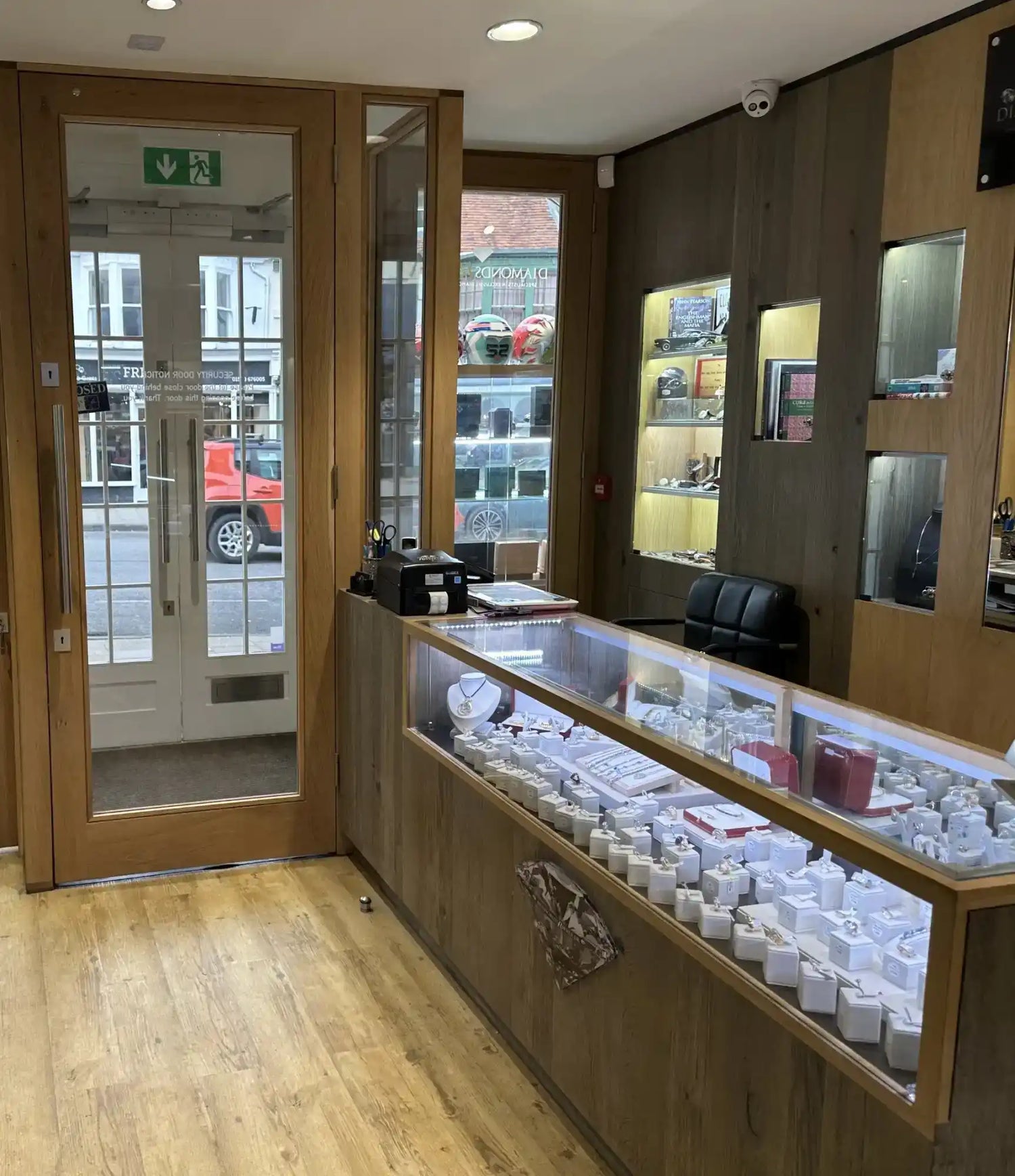 Arezzo Jewellers store interior in Lymington, Hampshire